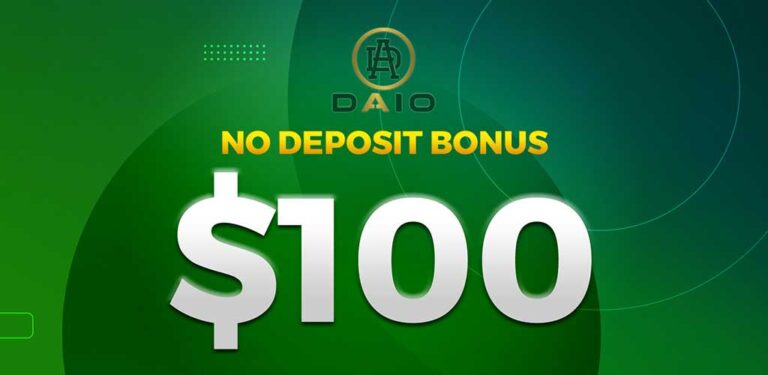 $100 No Deposit Bonus – Daio