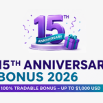 Axiory 15th Anniversary Deposit Bonus 2026 | 100% tradable bonus