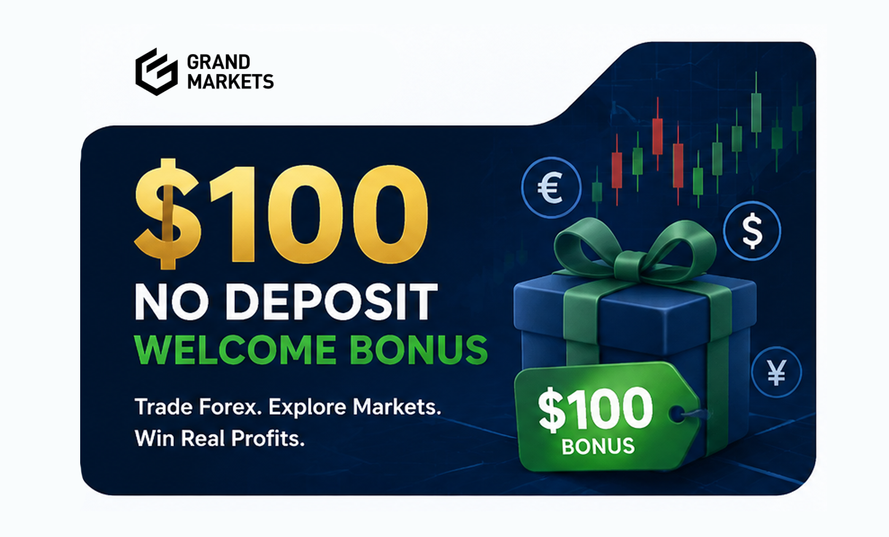 Grand Markets $100 No Deposit Welcome Bonus