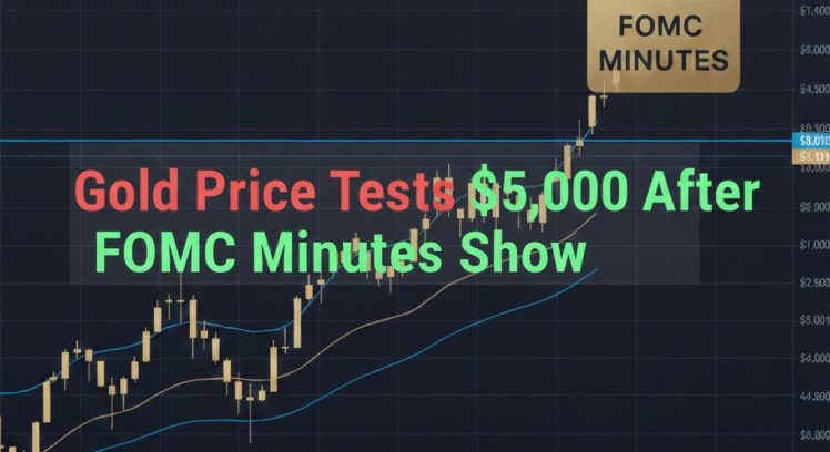 gold price tests 5000 after FOMC minutes divided Fed February 19 2026 chart analysis