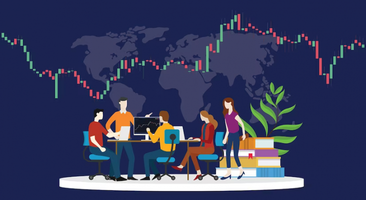 learning-trading-stock-market-technical-analysis-with-team-people-with-modern-flat-style_25147-1567