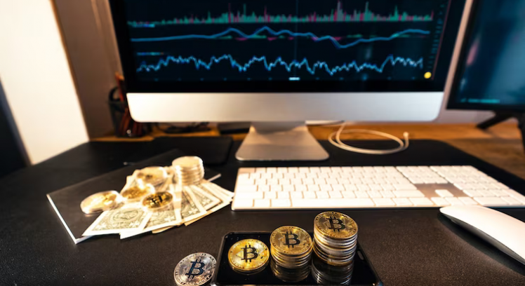 stacked-bitcoins-grow-desk-ready-invest_213396-1843